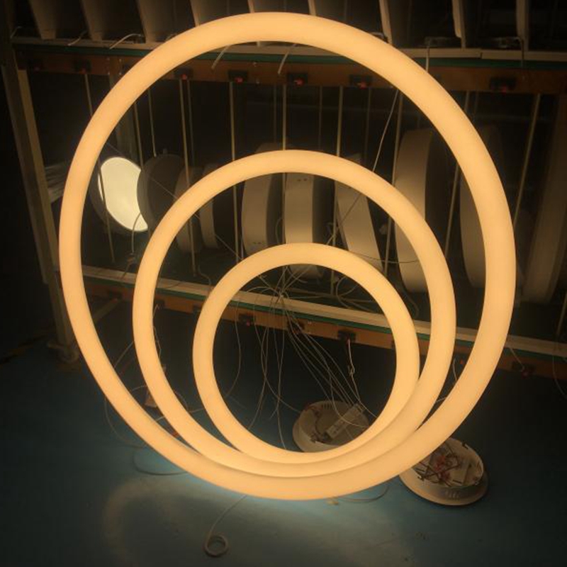 360°发光圆圈灯建筑照明解决方案LL0175S-100W